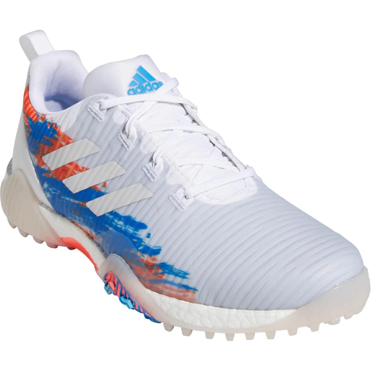 Adidas Golfschuh Codechaos, Weiß/blau 1 Adidas Golfschuh Codechaos, Weiß/blau