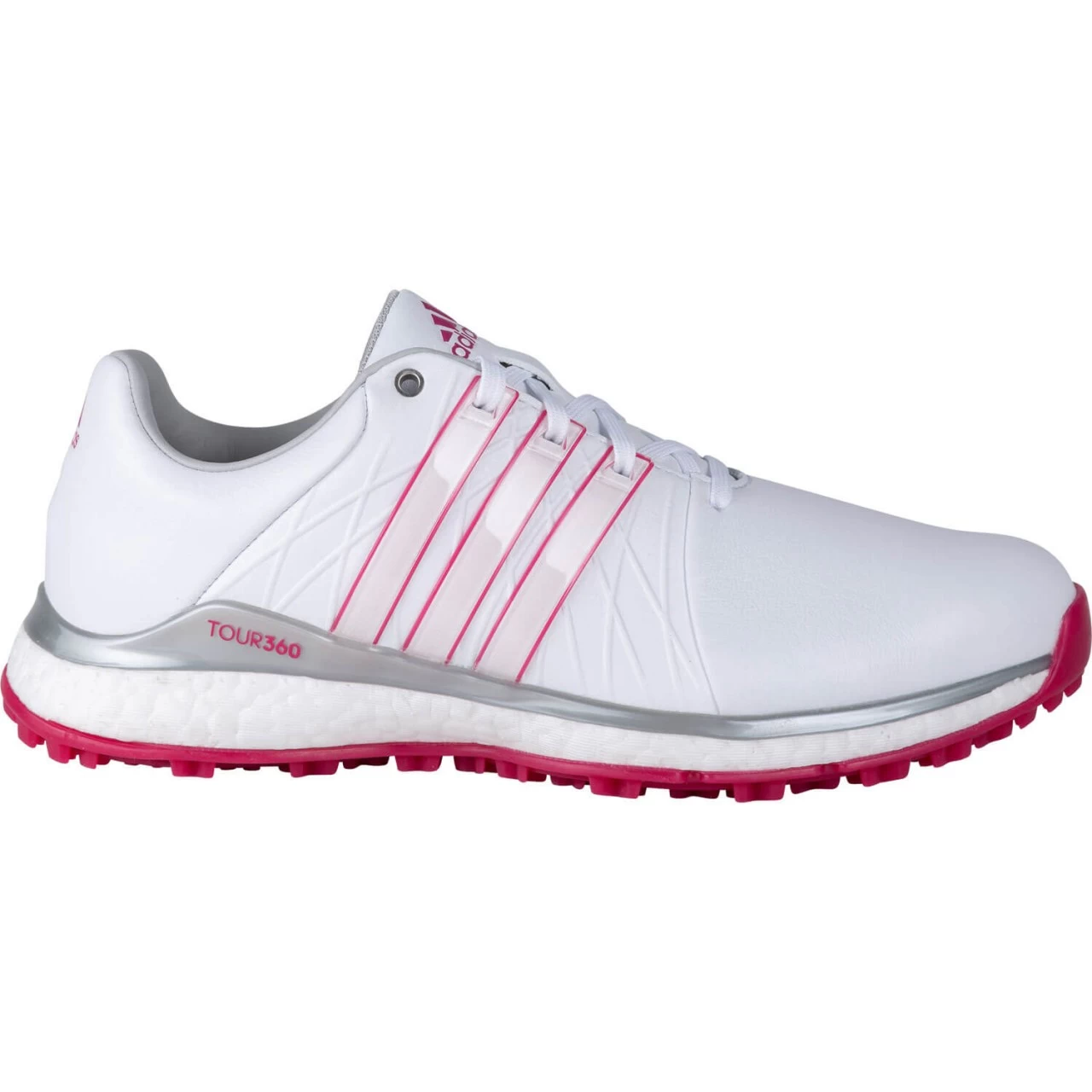 Adidas Golfschuh Tour360 XT-SL, Weiß/pink 1 Adidas Golfschuh Tour360 XT-SL, Weiß/pink