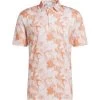 Adidas Polo Floral, Orange/weiß