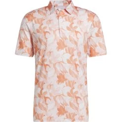 Adidas Polo Floral, Orange/weiß