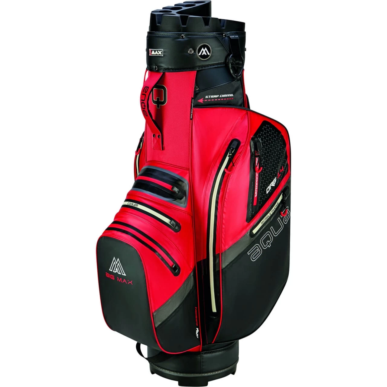 BIG MAX Cartbag Aqua Silencio 4, Rot/schwarz 1 BIG MAX Cartbag Aqua Silencio 4, Rot/schwarz