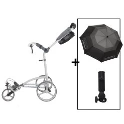 BIG MAX Golftrolley Autofold FF, Weiß/grau