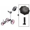 BIG MAX Golftrolley Blade Trio, Weiß/pink