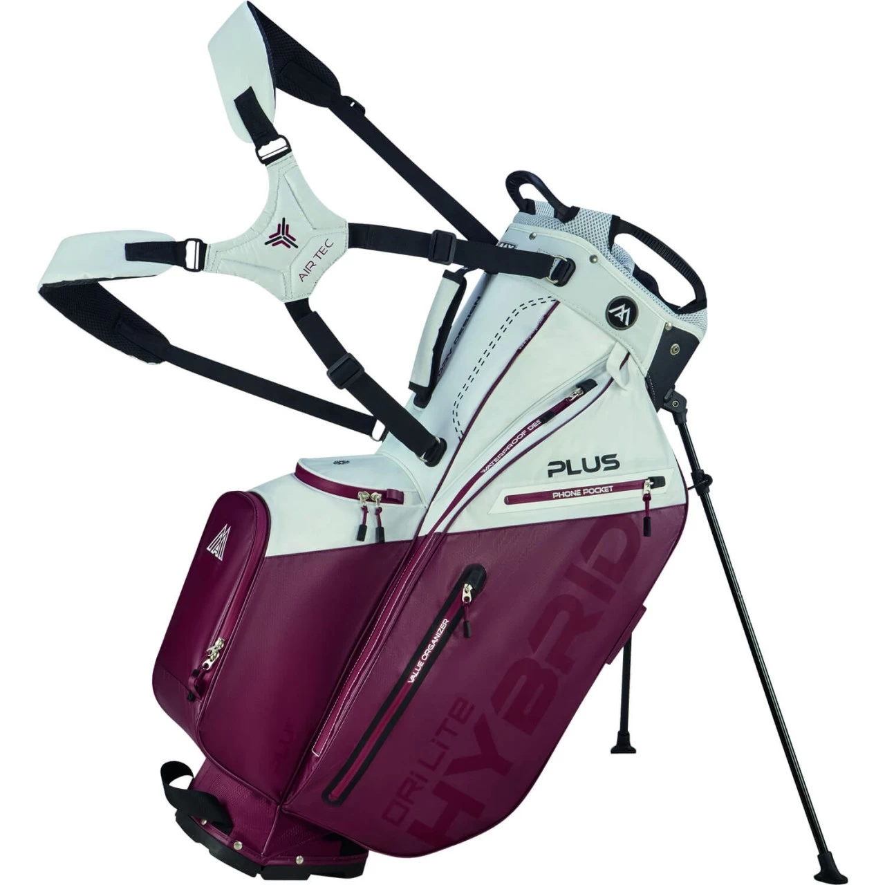 BIG MAX Standbag Dri Lite Hybrid Plus, Weiß/rot 1 BIG MAX Standbag Dri Lite Hybrid Plus, Weiß/rot