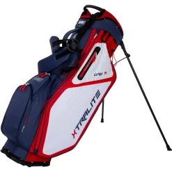 BIG MAX Standbag Xtralite Mit All4Golf Logo, Weiß/navy/rot