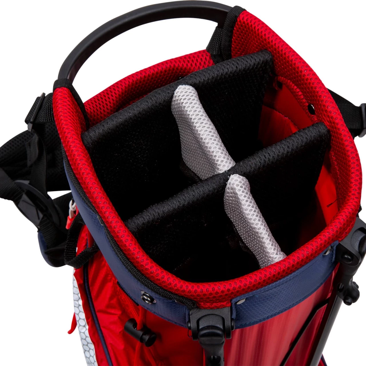 BIG MAX Standbag Xtralite Mit All4Golf Logo, Weiß/navy/rot 5 BIG MAX Standbag Xtralite Mit All4Golf Logo, Weiß/navy/rot – Bild 5