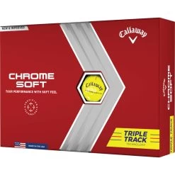 Callaway Chrome Soft Triple Track Golfbälle - 12er Pac, Gelb