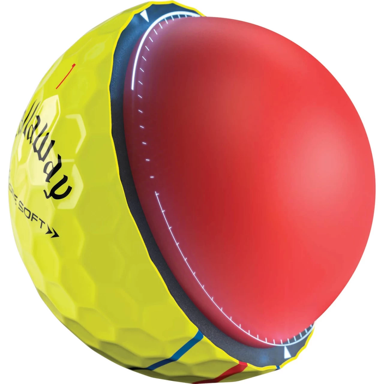 Callaway Chrome Soft Triple Track Golfbälle - 12er Pac, Gelb 5 Callaway Chrome Soft Triple Track Golfbälle - 12er Pac, Gelb – Bild 5