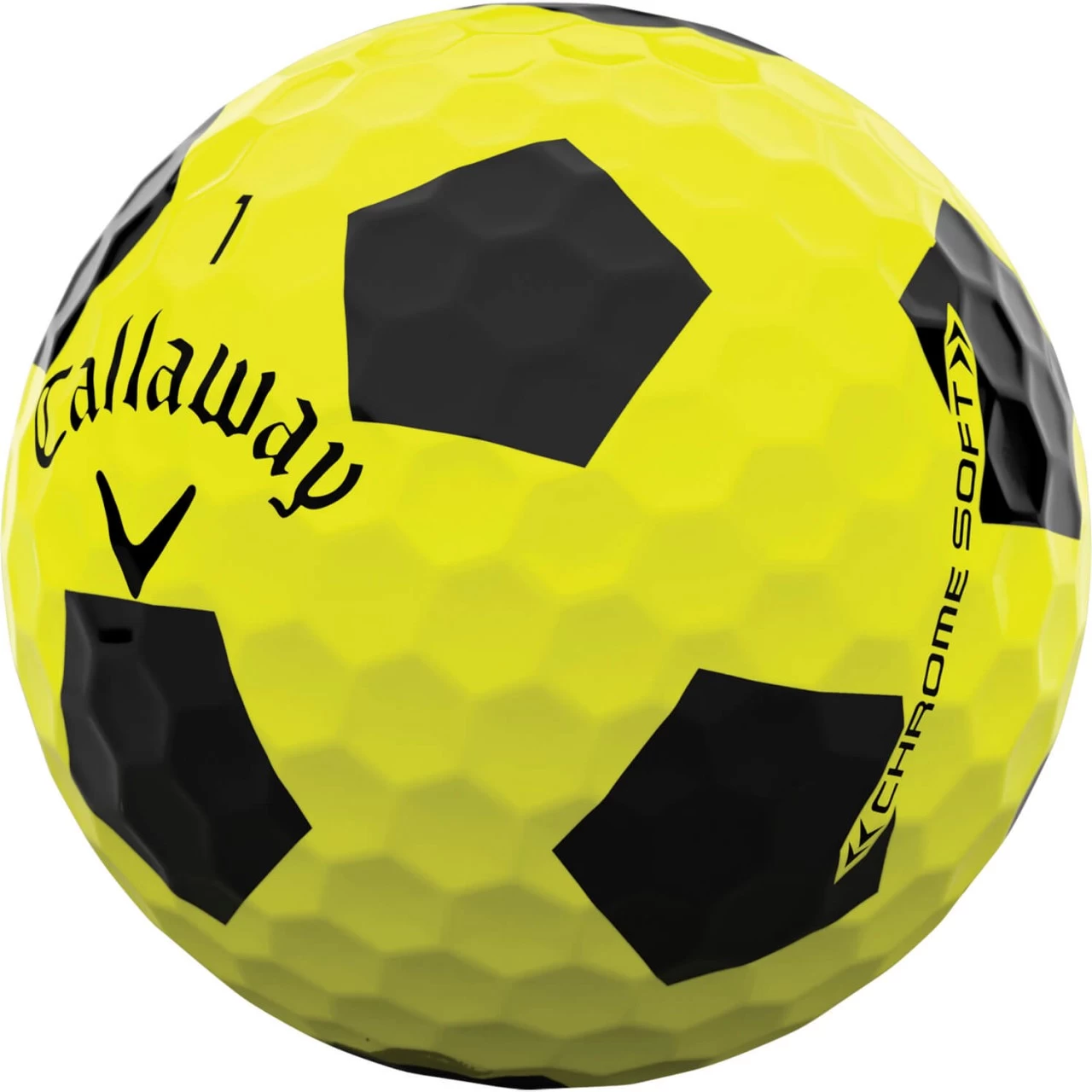 Callaway Chrome Soft Truvis Golfbälle - 12er Pack, Gelb/schwarz 3 Callaway Chrome Soft Truvis Golfbälle - 12er Pack, Gelb/schwarz – Bild 3