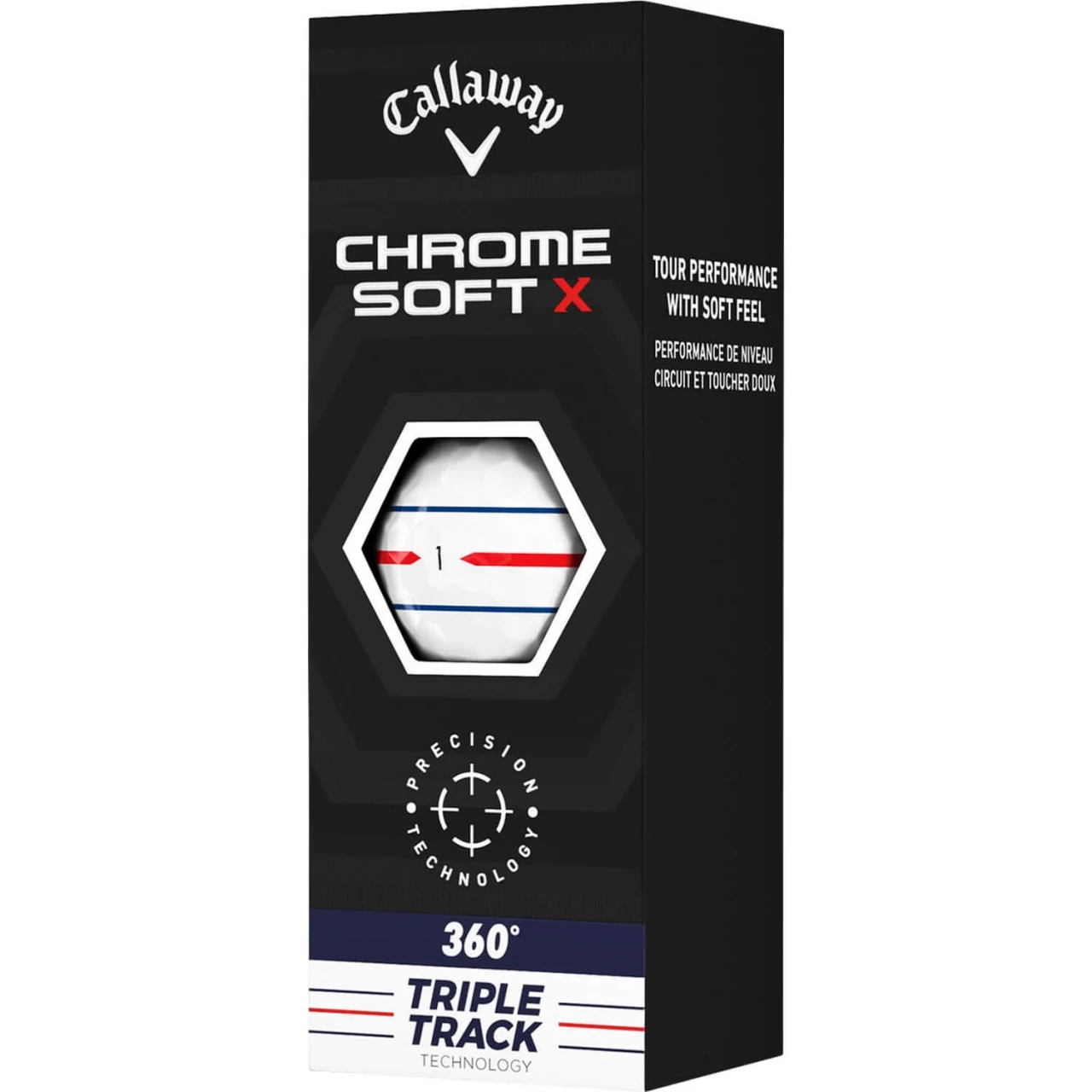 Callaway Chrome Soft X 360 Triple Track Golfbälle-12er Pack, Weiß 3 Callaway Chrome Soft X 360 Triple Track Golfbälle-12er Pack, Weiß – Bild 3