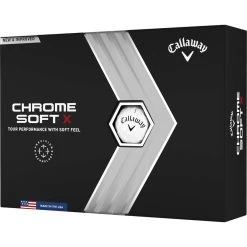 Callaway Chrome Soft X Golfbälle - 12er Pack, Weiß