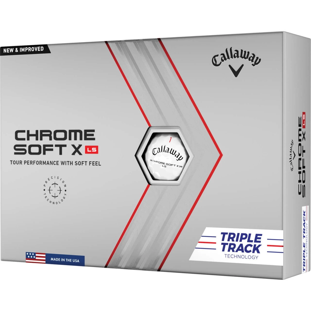 Callaway Chrome Soft X Triple Track LS 22 Golfbälle - 12er, Weiß 1 Callaway Chrome Soft X Triple Track LS 22 Golfbälle - 12er, Weiß