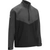 Callaway Layer Heathered Wind 1/4-Zip, Schwarz/grau