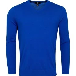 Callaway Pullover V-Neck Merino, Blau