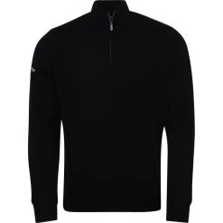 Callaway Pullover Windstopp 1/4-Zip, Schwarz