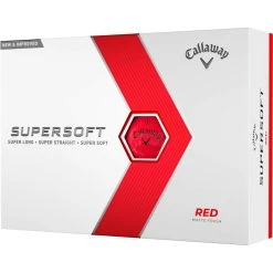 Professioneller Golfshop 7 Callaway Supersoft 23 Golfbälle - 12er Pack, Rot