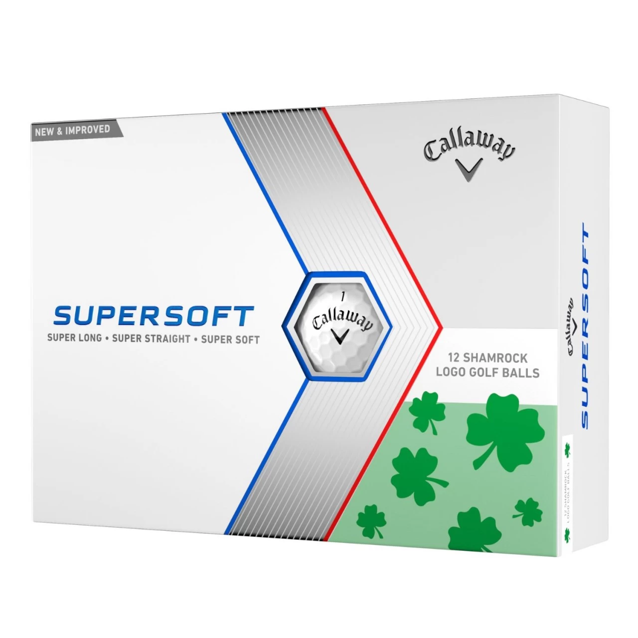 Callaway Supersoft 23 Shamrock Golfbälle - 12er Pack, Weiß 1 Callaway Supersoft 23 Shamrock Golfbälle - 12er Pack, Weiß
