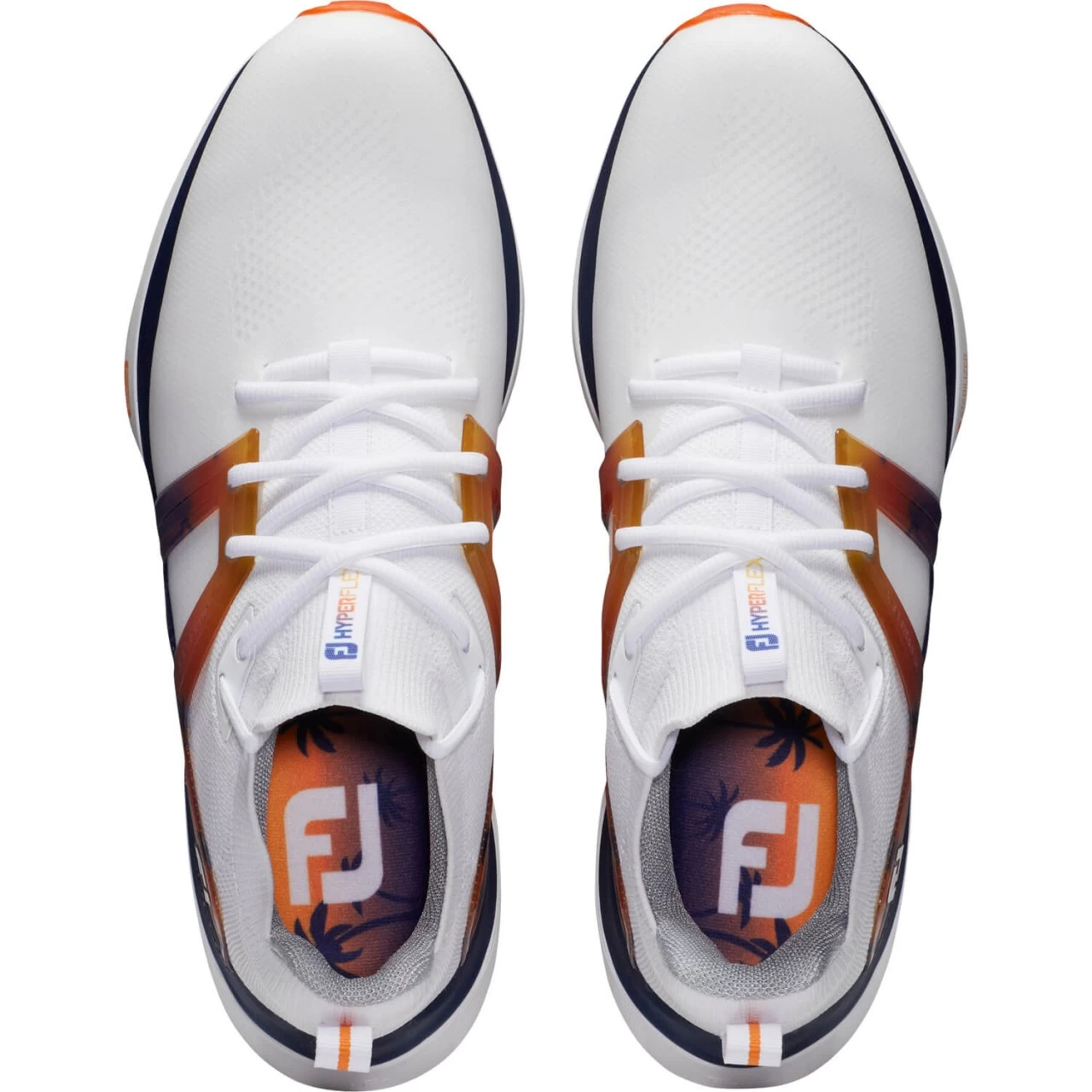 FootJoy Golfschuhe HyperFlex, Weiß/orange/navy 5 FootJoy Golfschuhe HyperFlex, Weiß/orange/navy – Bild 5