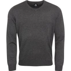 FootJoy Pullover Wool Blend V-Neck, Anthrazit