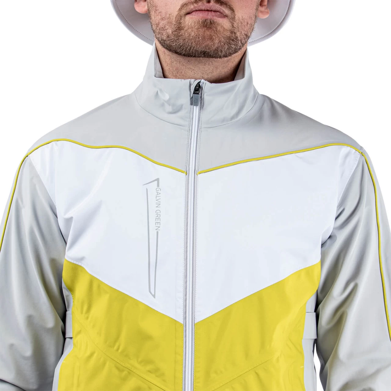 Galvin Green Jacke Armstrong, Hellgrau/lime/weiß 6 Galvin Green Jacke Armstrong, Hellgrau/lime/weiß – Bild 6