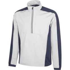 Galvin Green Jacke Lawrence 1/2-Zip, Grau/navy/weiß