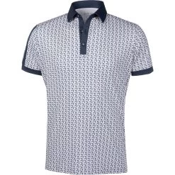Galvin Green Polo Malcolm, Hellgrau/navy/weiß