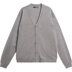 J.Lindeberg J. LINDEBERG Jacke Lucas Knitted Cardigan, Grau