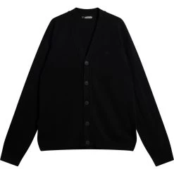 J.Lindeberg J. LINDEBERG Jacke Lucas Knitted Cardigan, Schwarz