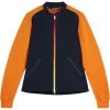 J.Lindeberg J. LINDEBERG Jacke Rolf Hybrid Knit, Navy/orange