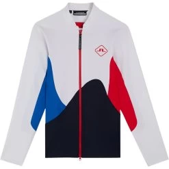 J.Lindeberg J. LINDEBERG Jacke Swirl Mid Layer, Weiß/navy/rot