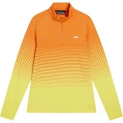 J.Lindeberg J. LINDEBERG Layer Luis Half-Zip Mid, Orange/gelb