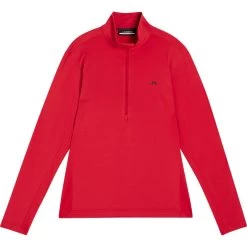 J.Lindeberg J. LINDEBERG Layer Luke Half-Zip, Rot