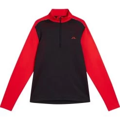 J.Lindeberg J. LINDEBERG Layer Terry Mid, Schwarz/rot