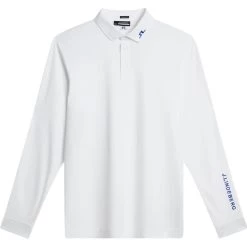 J.Lindeberg J. LINDEBERG Polo Tour Tech, Langarm, Weiß