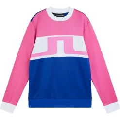 J.Lindeberg J. LINDEBERG Pullover Jones, Pink/weiß/blau