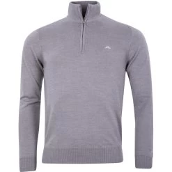 J.Lindeberg J. LINDEBERG Pullover Kian Zipped, Grau