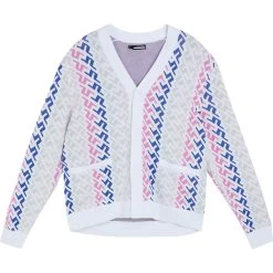 J.Lindeberg J. LINDEBERG Pullover Vice Knitted, Pink/blau/silber