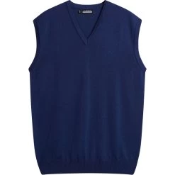 J.Lindeberg J. LINDEBERG Weste Liam Knitted, Dunkelblau