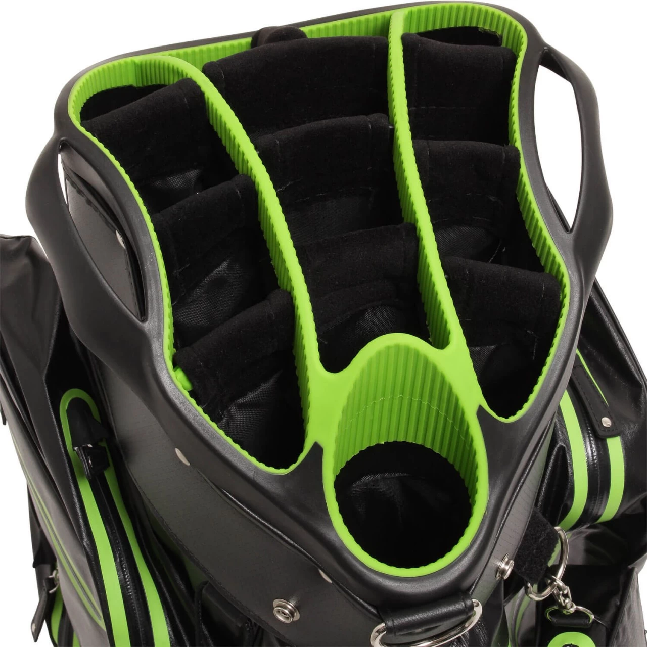 JuCad Cartbag Aquastop, Schwarz/grün 2 JuCad Cartbag Aquastop, Schwarz/grün – Bild 2