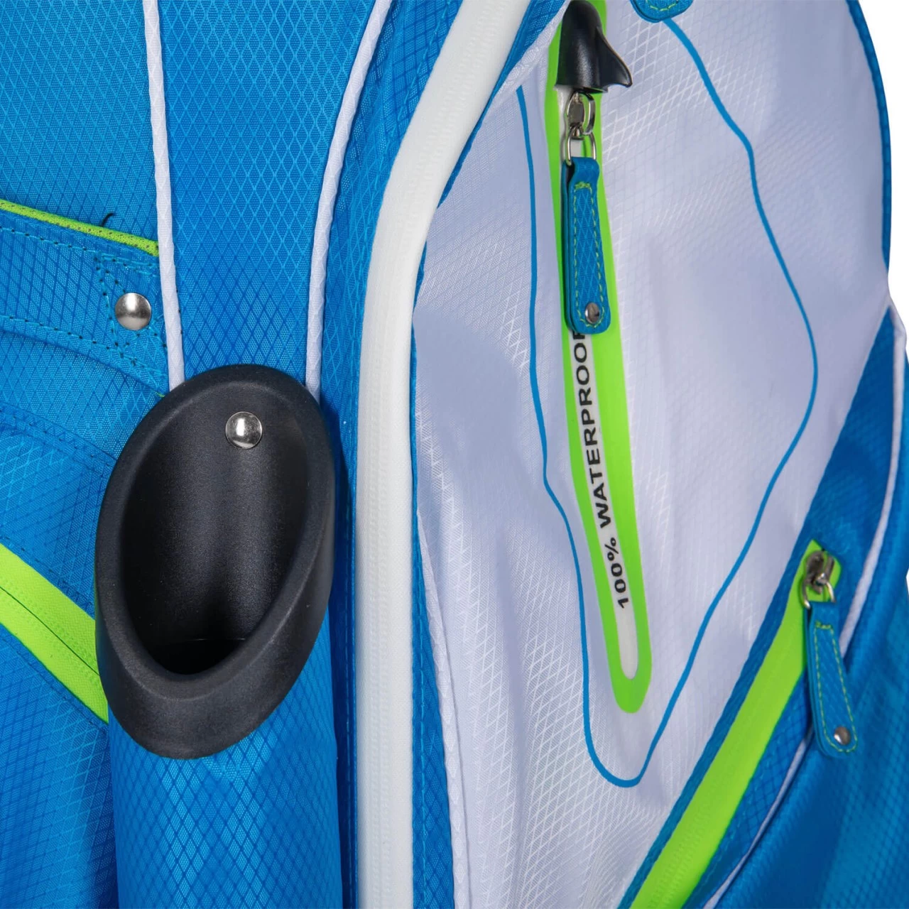 JuCad Cartbag Aquata, Blau/weiß 5 JuCad Cartbag Aquata, Blau/weiß – Bild 5