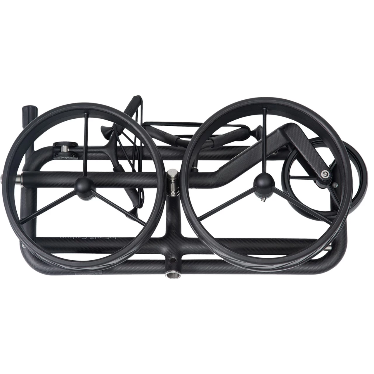 JuCad Golftrolley Carbon Shadow 3. Rad, Schwarz 2 JuCad Golftrolley Carbon Shadow 3. Rad, Schwarz – Bild 2