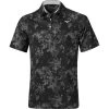 Mizuno Polo Floral, Schwarz/grau