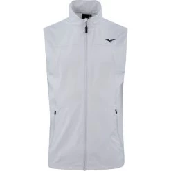 Mizuno Weste Move Tech Drizzle, Grau