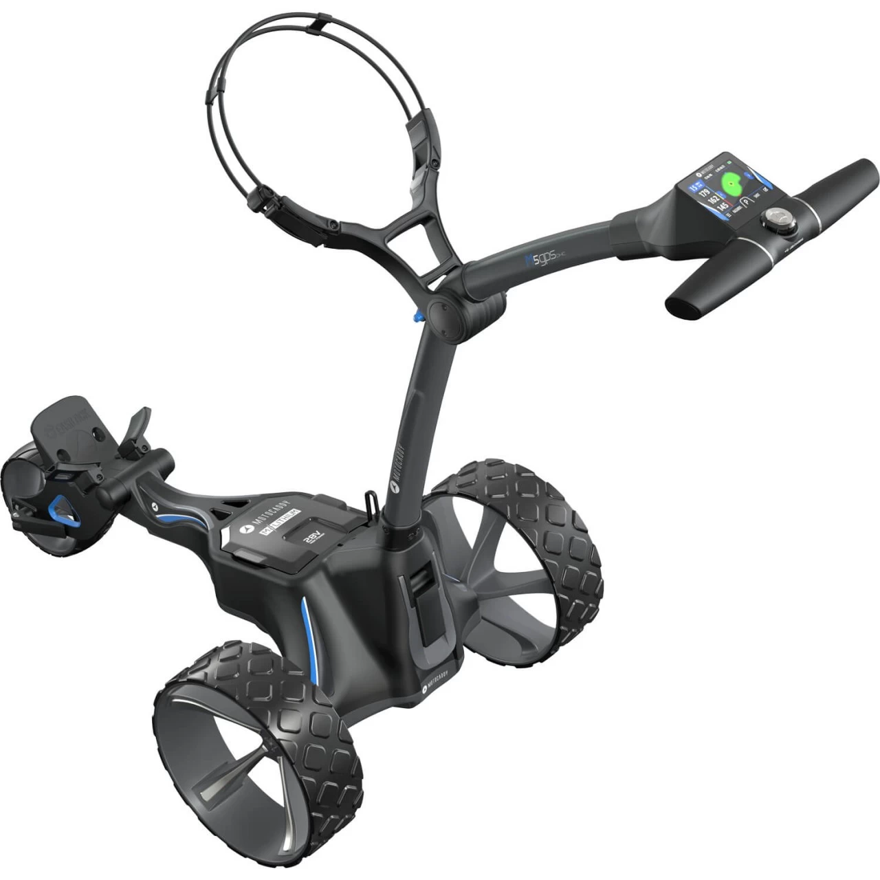 Motocaddy Elektrotrolley M5 GPS DHC Lithium 2022, Anthrazit 2 Motocaddy Elektrotrolley M5 GPS DHC Lithium 2022, Anthrazit – Bild 2