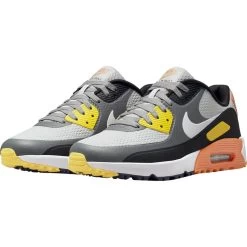Nike Golf Golfschuh Air Max 90 G, Grau/orange -Professioneller Golfshop nike golf golfschuh air max 90 g grauorange grau 5034067 3x8mnp57FKjKjL 1280x1280
