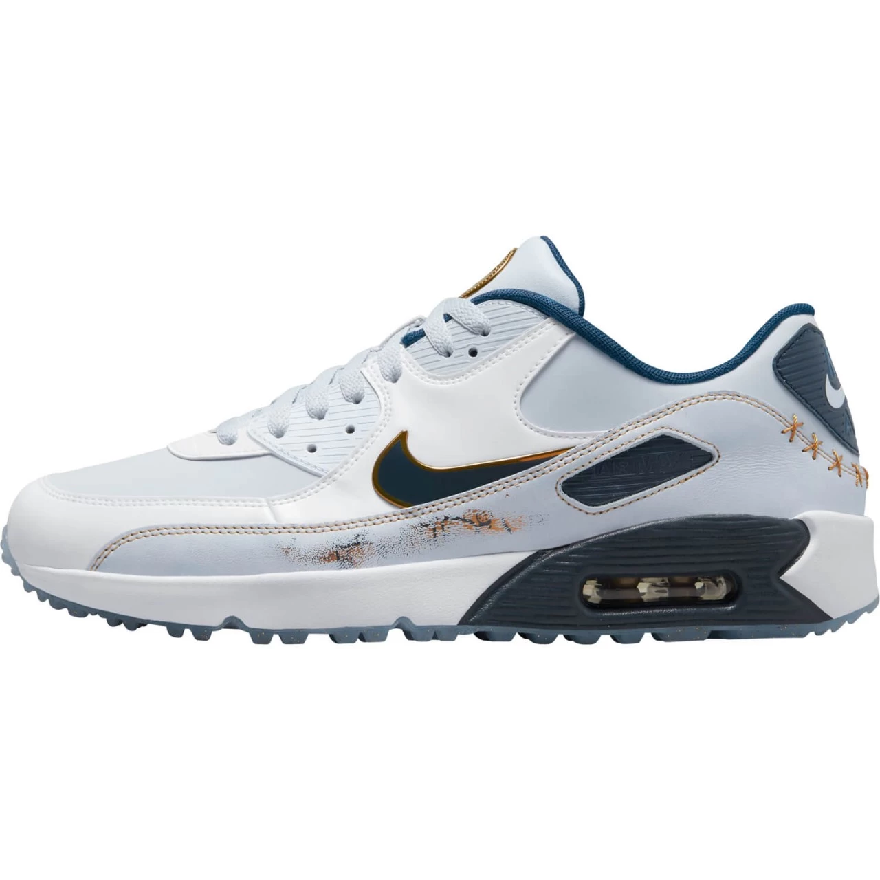 Nike Golf Golfschuhe Air Max 90 G NRG, Silber/weiß 2 Nike Golf Golfschuhe Air Max 90 G NRG, Silber/weiß – Bild 2