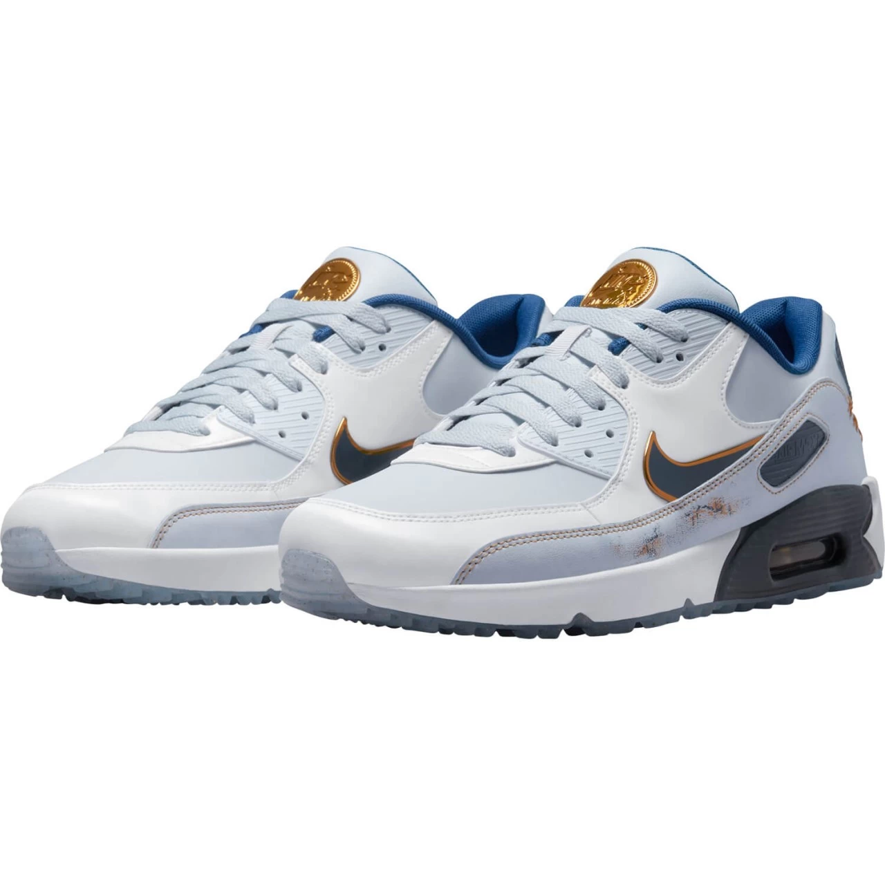 Nike Golf Golfschuhe Air Max 90 G NRG, Silber/weiß 3 Nike Golf Golfschuhe Air Max 90 G NRG, Silber/weiß – Bild 3