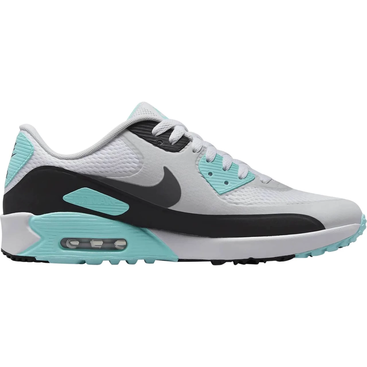 Nike Golf Golfschuhe Air Max 90 G, Weiß/blau/grau 1 Nike Golf Golfschuhe Air Max 90 G, Weiß/blau/grau