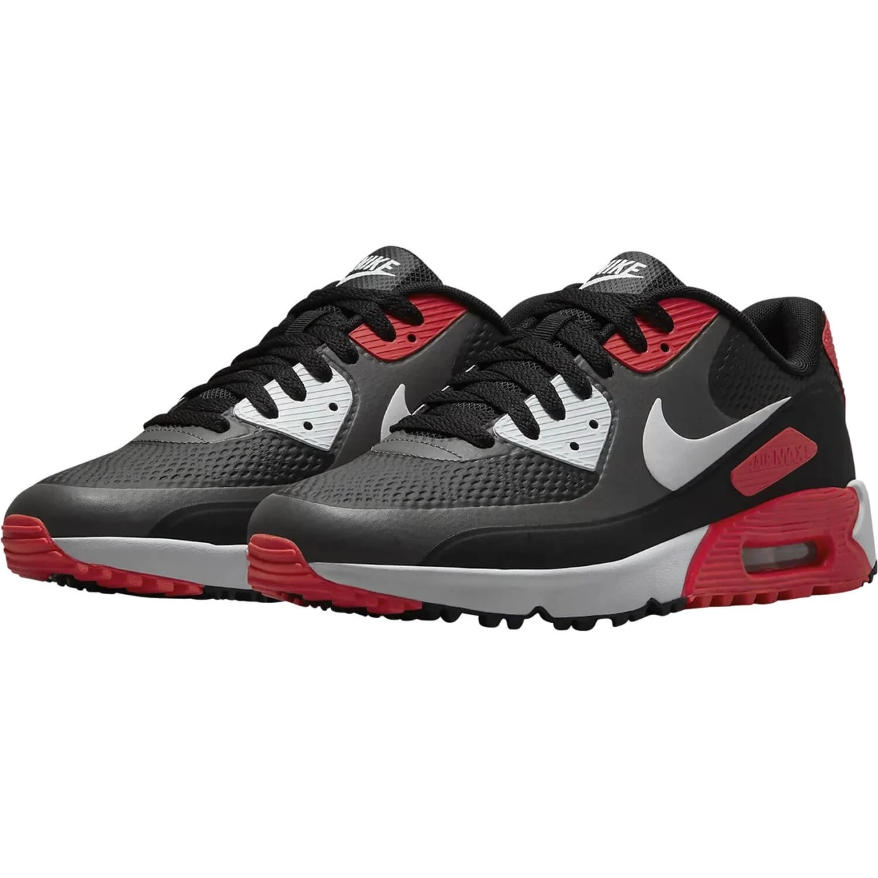 Nike Golf Golfschuhe Air Max 90 G, Weiß/schwarz/rot 2 Nike Golf Golfschuhe Air Max 90 G, Weiß/schwarz/rot – Bild 2
