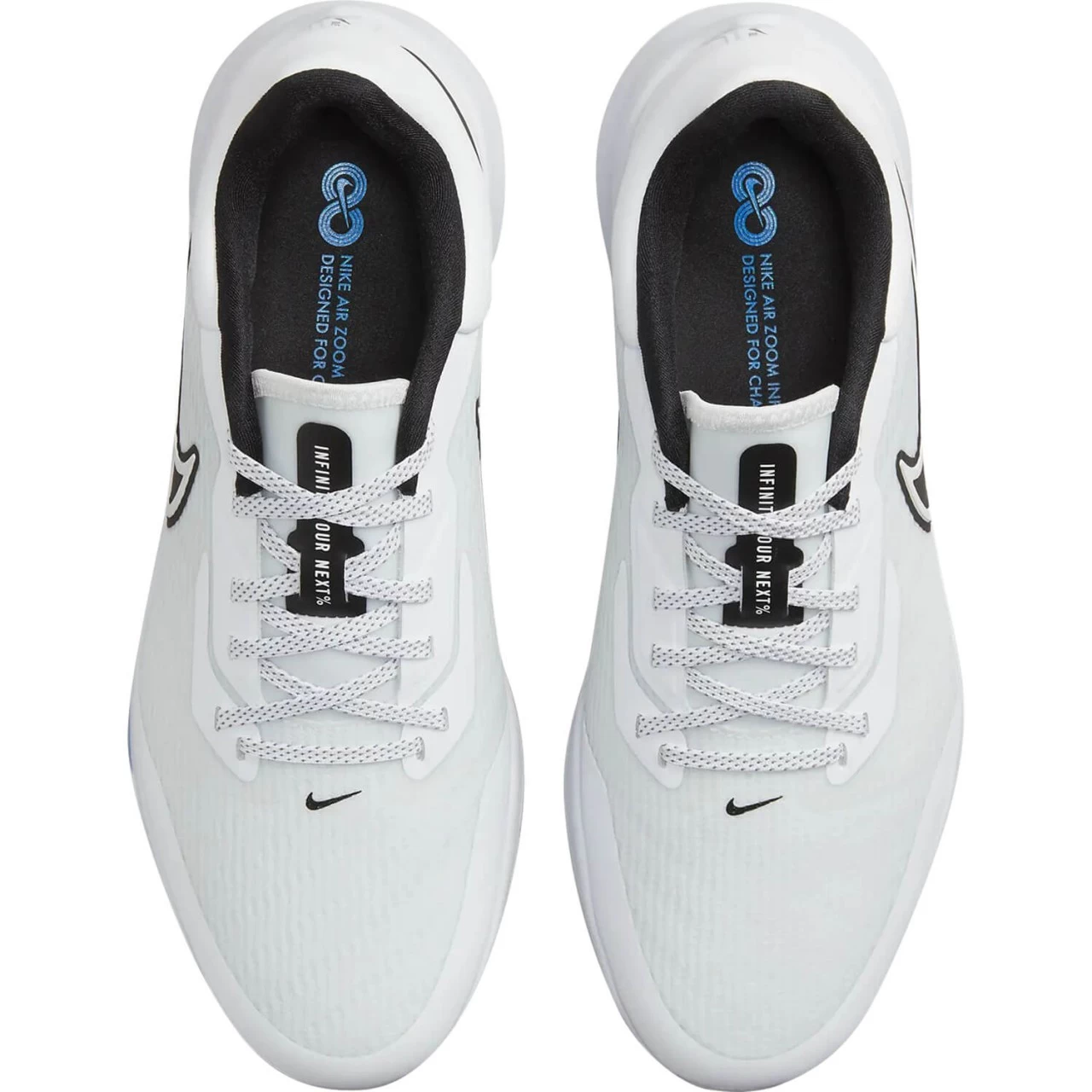 Nike Golf Golfschuhe Air Zoom Infinity Tour NEXT, Weiß/blau 4 Nike Golf Golfschuhe Air Zoom Infinity Tour NEXT, Weiß/blau – Bild 4